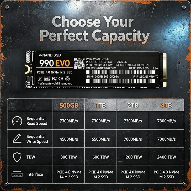 SSD originale 990 EVO NVMe M.2 - M.2 Nvme 4Tb Pcie 4.0 Ssd recensione e prezzo