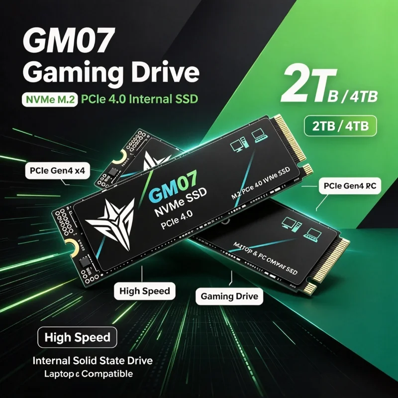 Nuovo disco rigido SSD GM07 M2 - M.2 Nvme 4Tb Pcie 4.0 Ssd recensione e prezzo